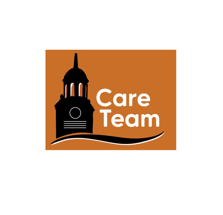 Image of Rockwell Hall with text that states Care Team